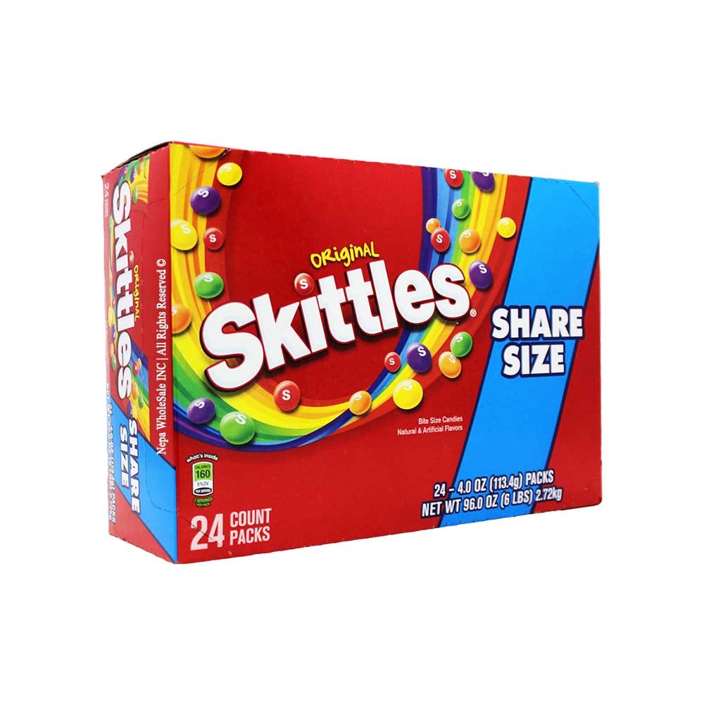 Skittles 24-4 Oz Original Share Size