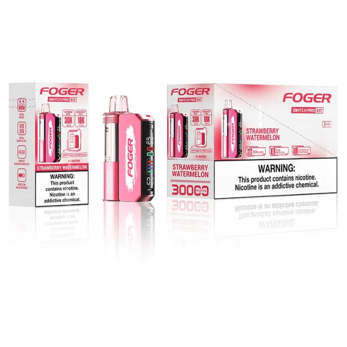 FOGER SWITCH PRO 30K PUFFS 5% NIC 19ML DISPOSABLE POD 5CT/DISPLAY