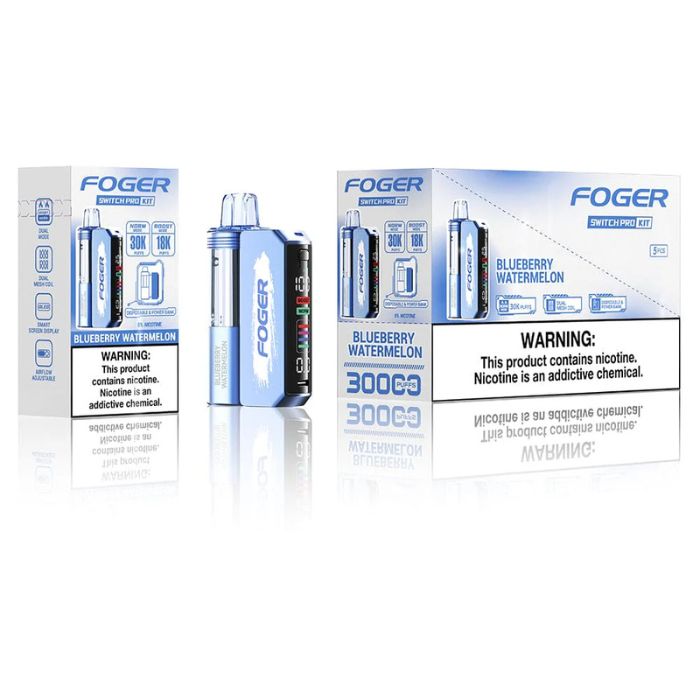 FOGER SWITCH PRO 30K PUFFS 5% NIC 19ML DISPOSABLE POD 5CT/DISPLAY