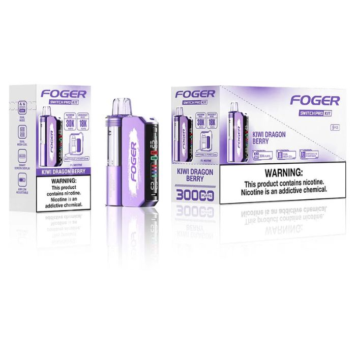 FOGER SWITCH PRO 30K PUFFS 5% NIC 19ML DISPOSABLE POD 5CT/DISPLAY