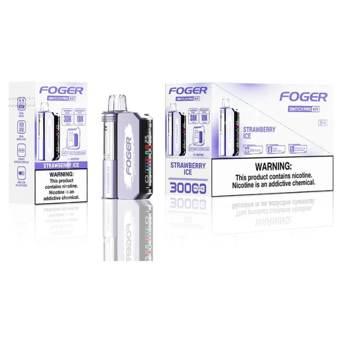 FOGER SWITCH PRO 30K PUFFS 5% NIC 19ML DISPOSABLE POD 5CT/DISPLAY