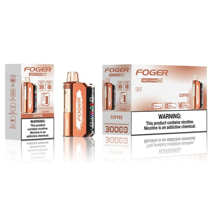 FOGER SWITCH PRO 30K PUFFS 5% NIC 19ML DISPOSABLE POD 5CT/DISPLAY