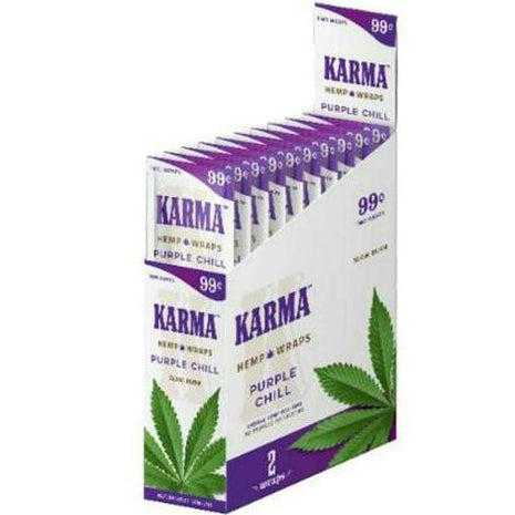 Karma 4 For $0.99 Purple Chill Hemp Wrap 15 Pack