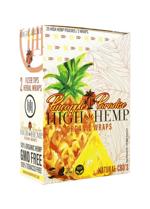 High Hemp 25CT Pineapple Paradise Organic Wraps