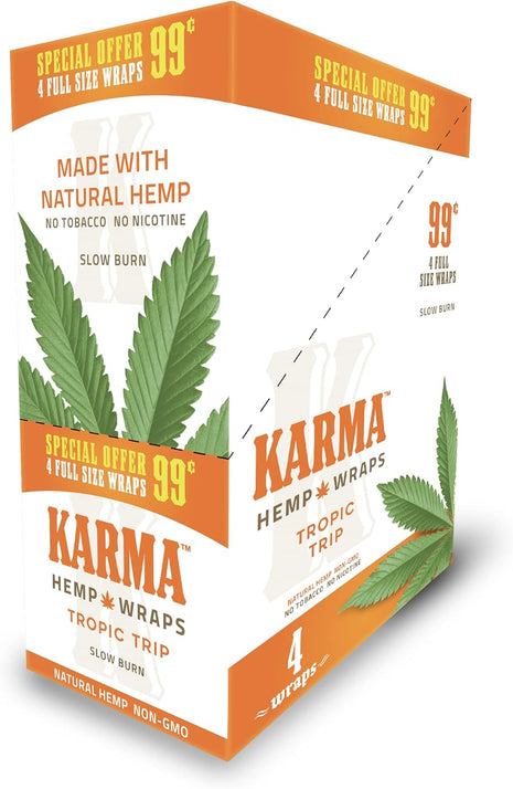 Karma 4 For $0.99 Tropica Trip Hemp Wrap 15 Pack