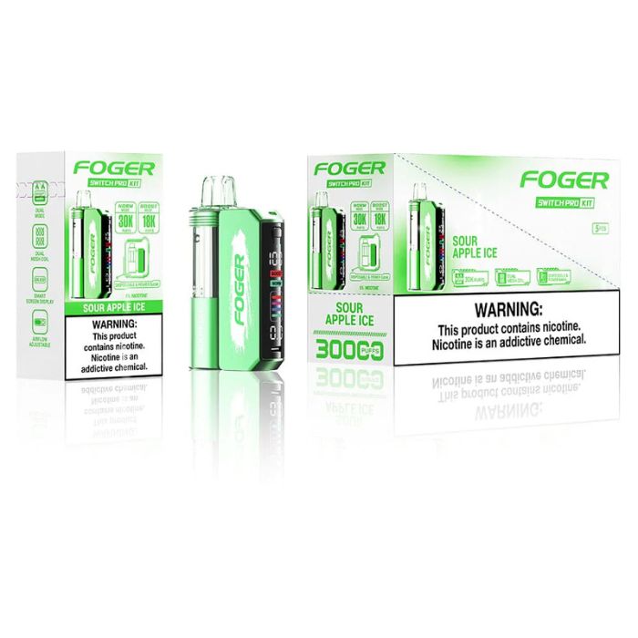 FOGER SWITCH PRO 30K PUFFS 5% NIC 19ML DISPOSABLE POD 5CT/DISPLAY