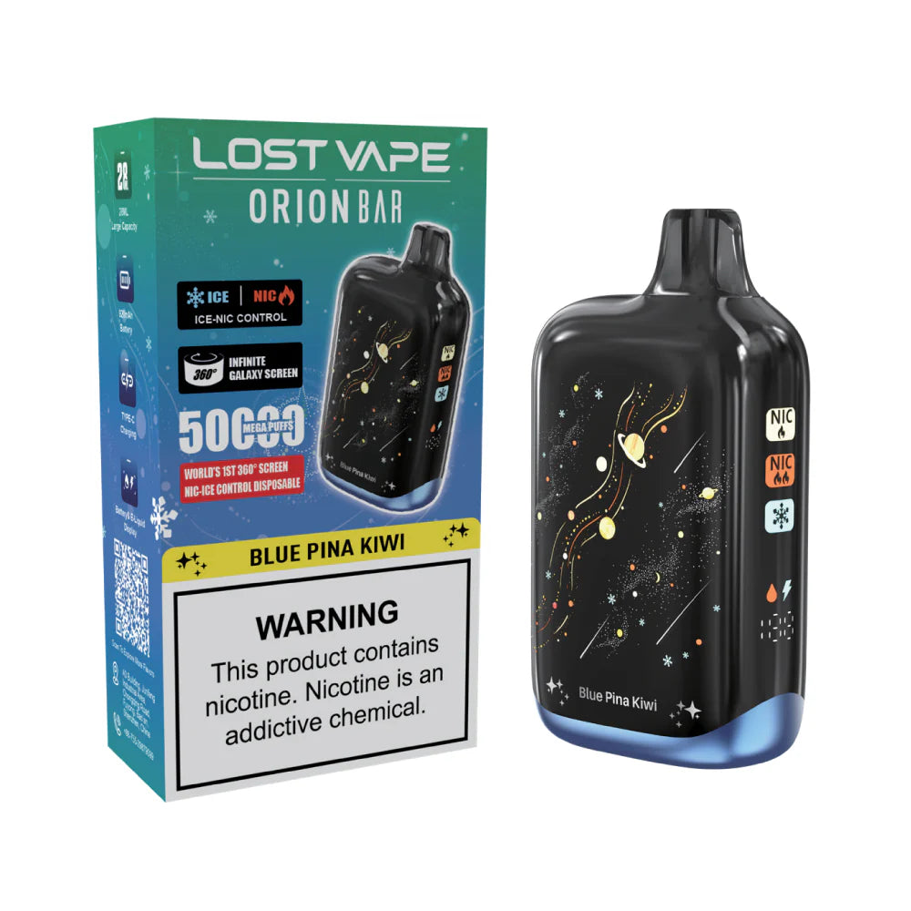 LOST VAPE ORION BAR 50K PUFFS 5% NIC 28ML DISPOSABLE 5CT/DISPLAY