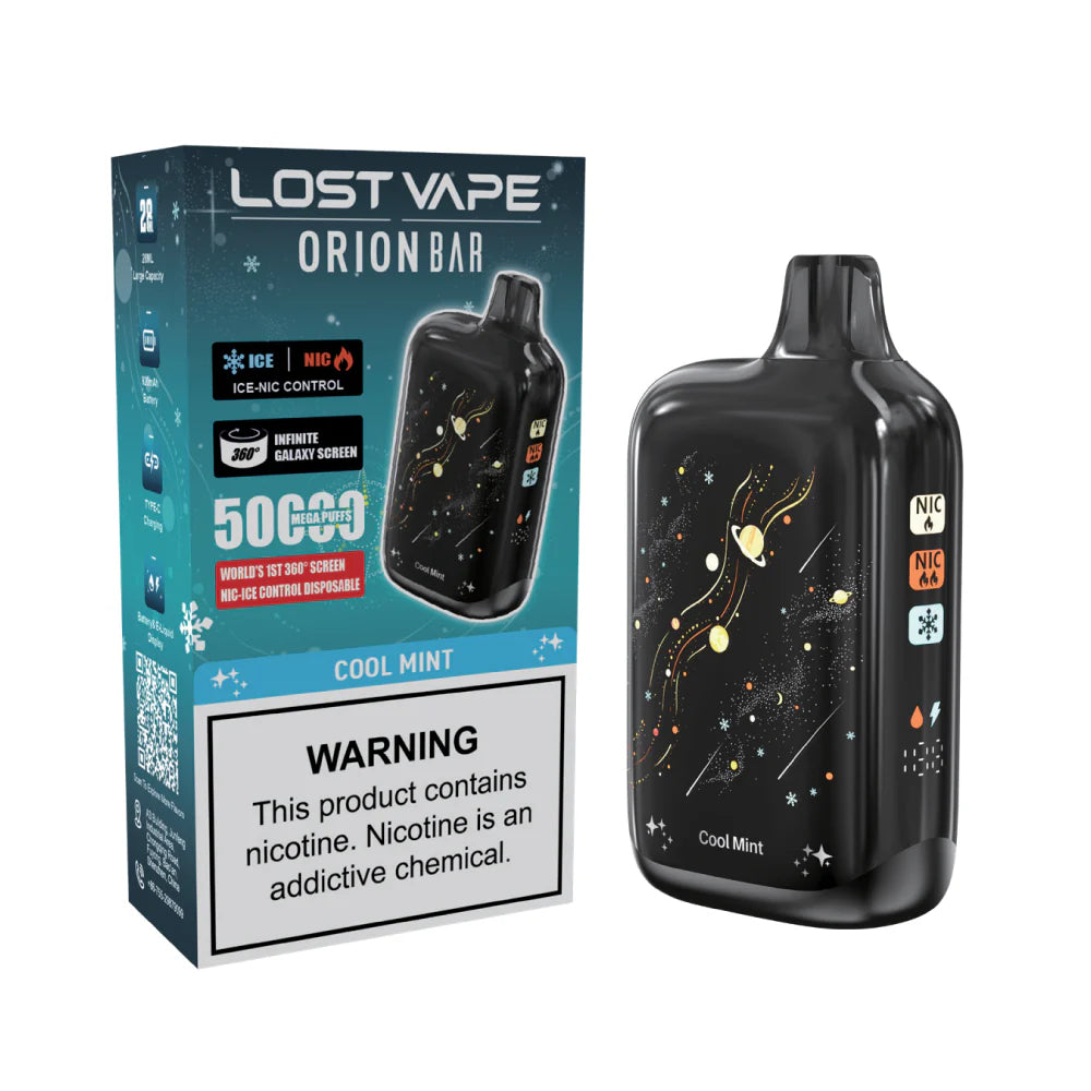 LOST VAPE ORION BAR 50K PUFFS 5% NIC 28ML DISPOSABLE 5CT/DISPLAY