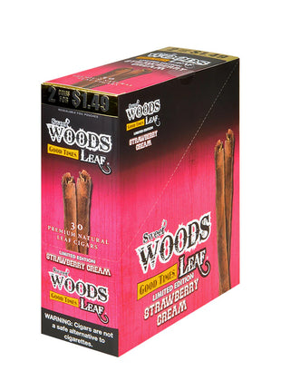 Sweet Woods 2-30Ct Wraps Strawberry Cream