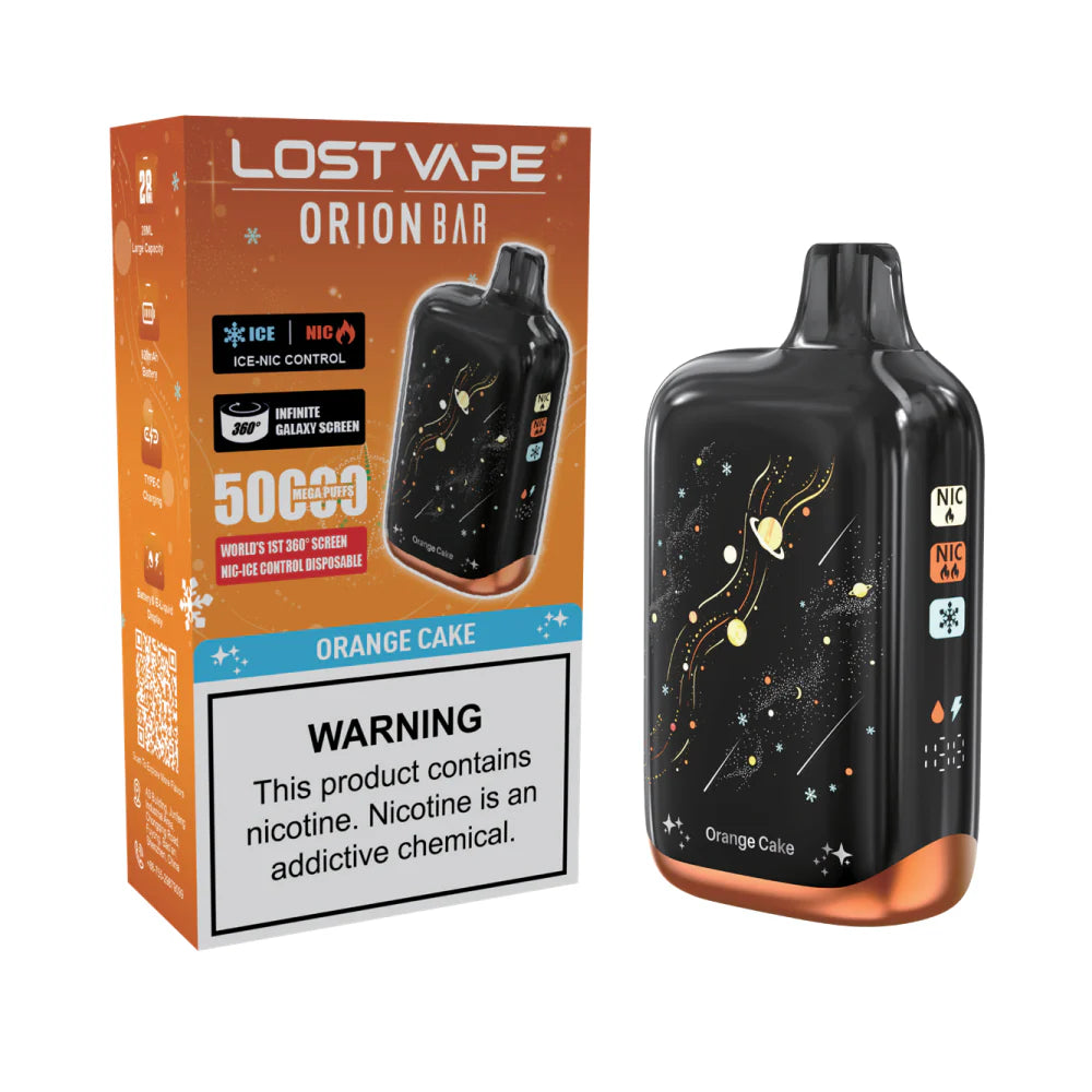 LOST VAPE ORION BAR 50K PUFFS 5% NIC 28ML DISPOSABLE 5CT/DISPLAY