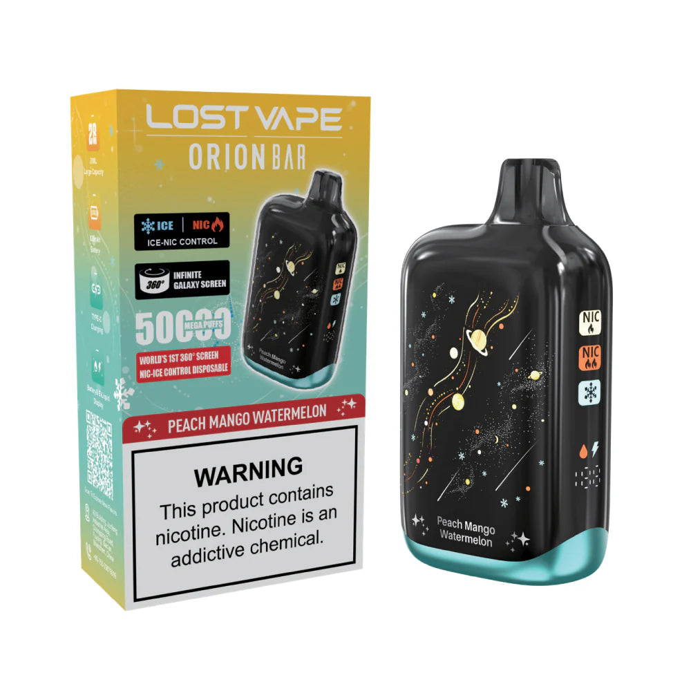 LOST VAPE ORION BAR 50K PUFFS 5% NIC 28ML DISPOSABLE 5CT/DISPLAY