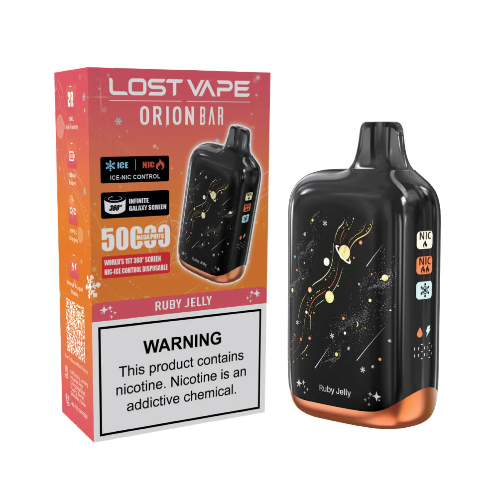 LOST VAPE ORION BAR 50K PUFFS 5% NIC 28ML DISPOSABLE 5CT/DISPLAY