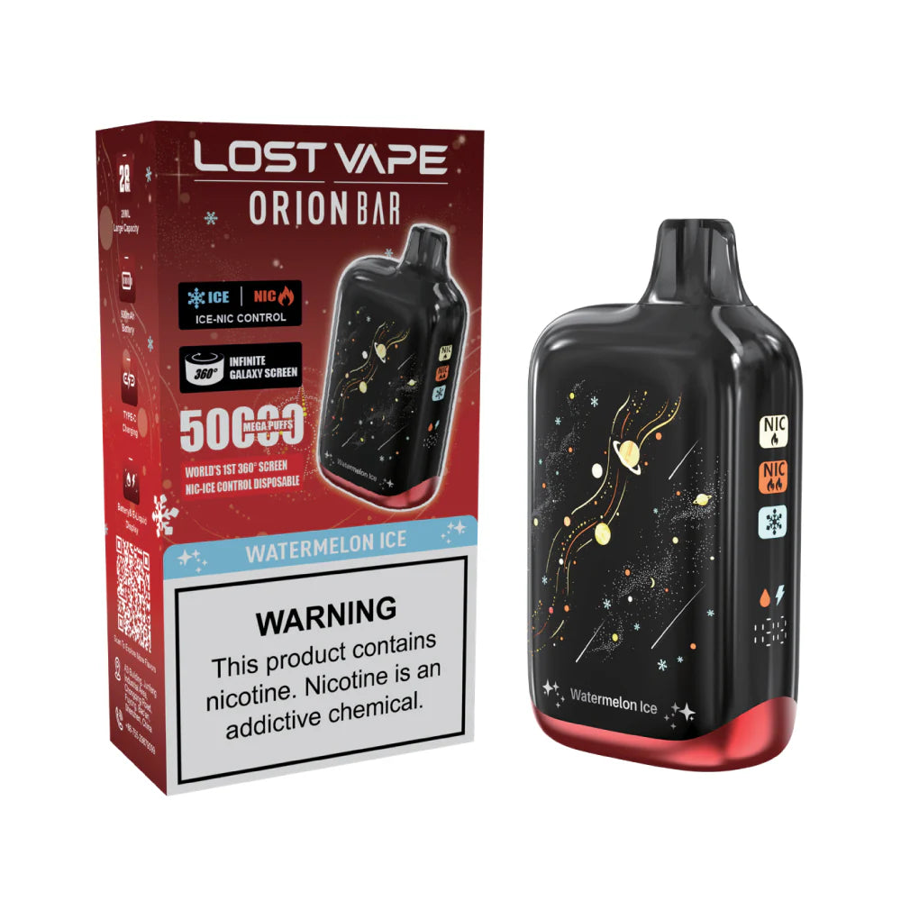 LOST VAPE ORION BAR 50K PUFFS 5% NIC 28ML DISPOSABLE 5CT/DISPLAY