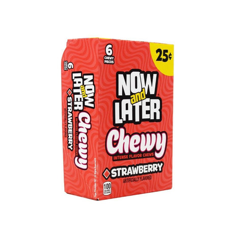 Now & Later 24-.93 Oz Chewy Strawberry - SBCDISTRO