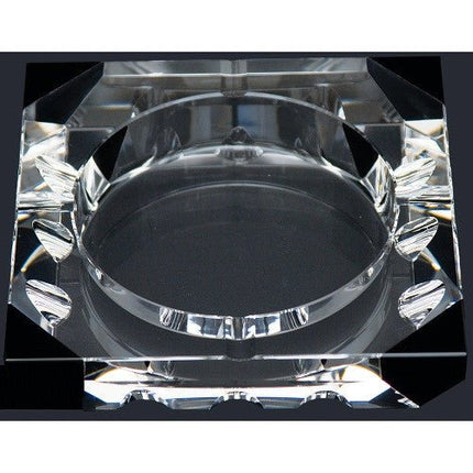 Crystal -black Cigar Glass Ashtray - SBCDISTRO