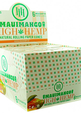 High Hemp Maui Mango Paper Cones 32ct/display - SBCDISTRO