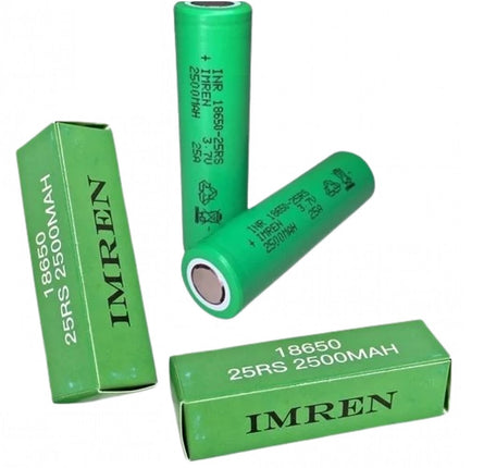 Imren 18650 25rs 2500mah Battery Green 1ct/pk - SBCDISTRO