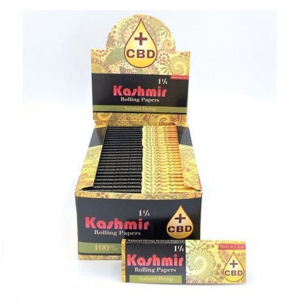 Kashmir Rolling Paper 1 1/4 Cbd+ 32 Leaves 50ct - SBCDISTRO