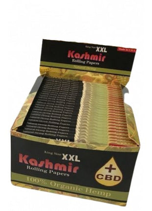 Kashmir Rolling Paper Natural Hemp King Size Xxl Cbd+ 32 Leaves - 50ct - SBCDISTRO