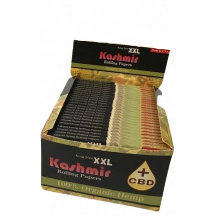 Kashmir Rolling Paper Natural Hemp King Size Xxl Cbd+ 32 Leaves - 50ct - SBCDISTRO