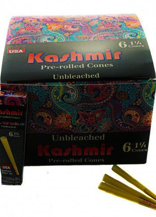 Kashmir Unbleached Prerolled 6 1/4 Cones 32pk - SBCDISTRO
