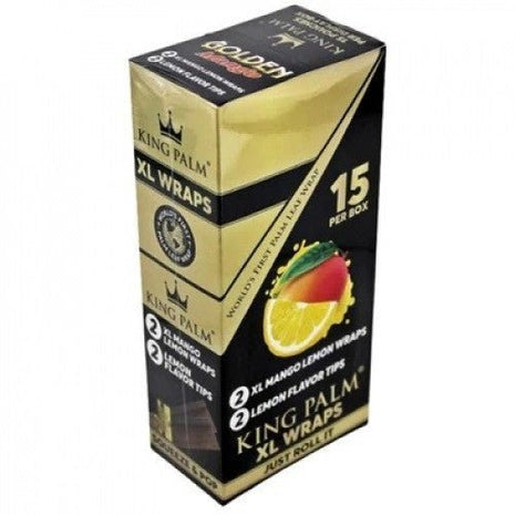 King Palm Wraps With Flavor Tips - Golden Mango - 15ct - SBCDISTRO