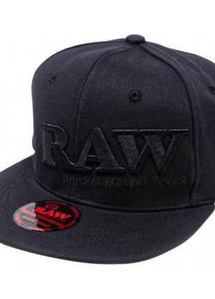 Raw Baseball Cap With Poker Holder Snap Black, Black On Black - SBCDISTRO