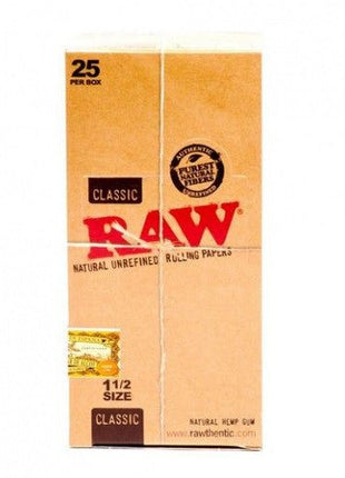 Raw Classic 1 1/2 Paper 25 Per Box - SBCDISTRO