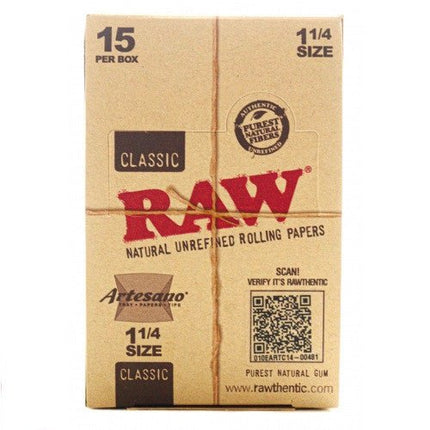 Raw Classic Artesano 1 1/4 Paper 15 Per Box - SBCDISTRO