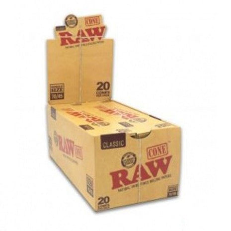 Raw Cone Single Size 70/45 Classic 20 Cone Per Pack - SBCDISTRO