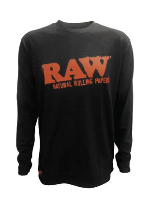 Raw Full Sleeve Black T-shirt With Red Logo - 2xl - SBCDISTRO