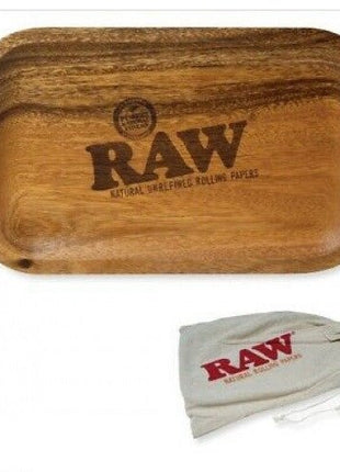 Raw Wood Rolling Tray 11x7 With Storage Bag - SBCDISTRO