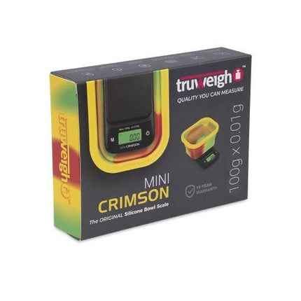 Truweigh Riot Scale Mini Crimson Collapsable Bowl - 100g X 0.01g - Rasta - SBCDISTRO