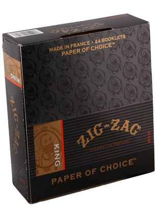 Zig Zag Cigarette Paper Black King Size 24ct - SBCDISTRO