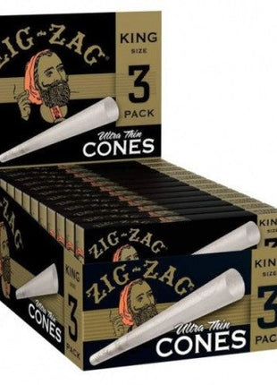 Zig Zag King Size Ultra Thin Cones - 3 Pack - SBCDISTRO